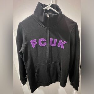 French Connection: Zip-Up Hoodie -Size M (pit to pit approx 18in)